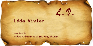 Láda Vivien névjegykártya